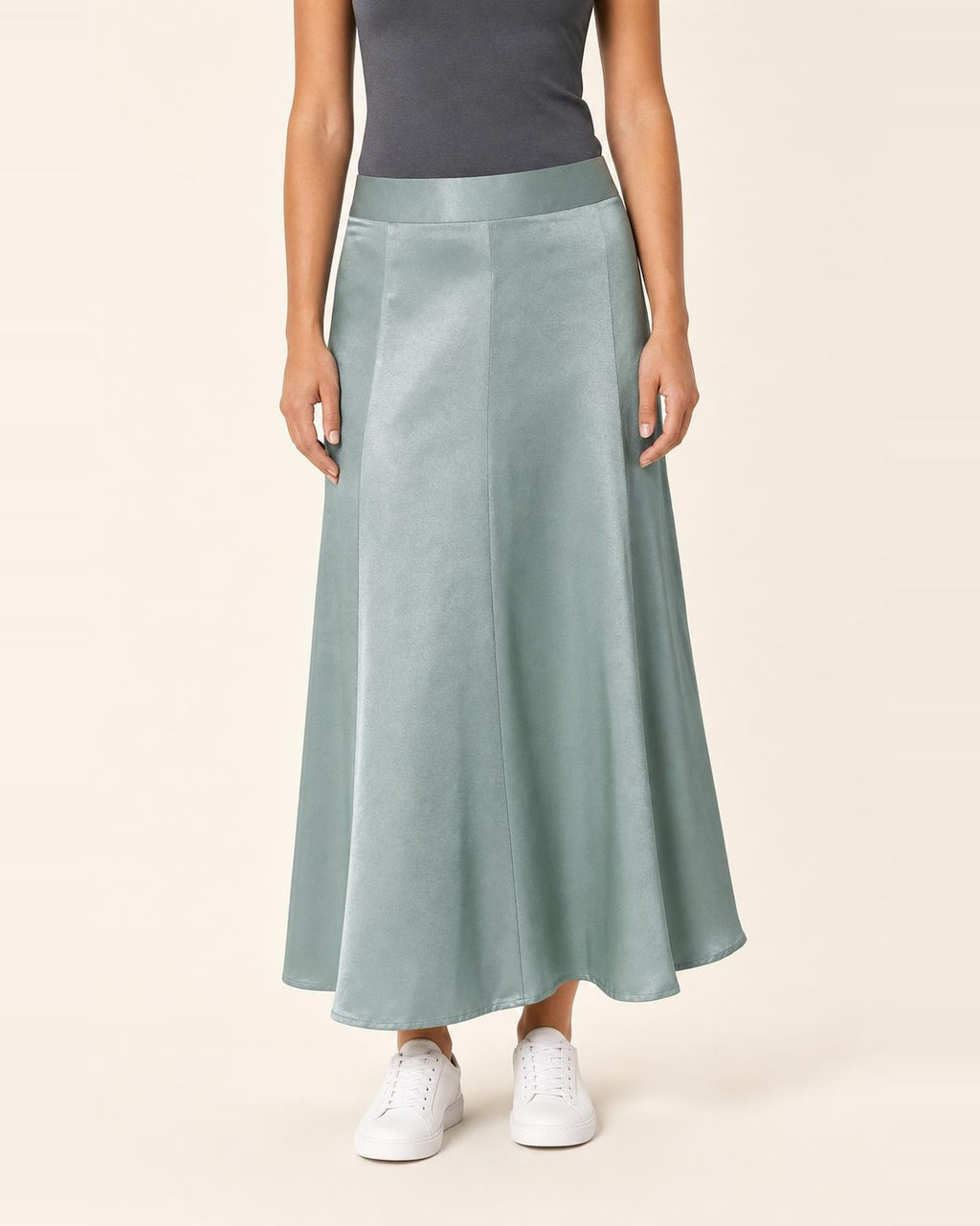 LASCANA Satin-Rock in Mint, Detailansicht