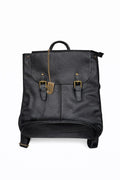Lucca Baldi Rucksack in Schwarz, Vorderansicht