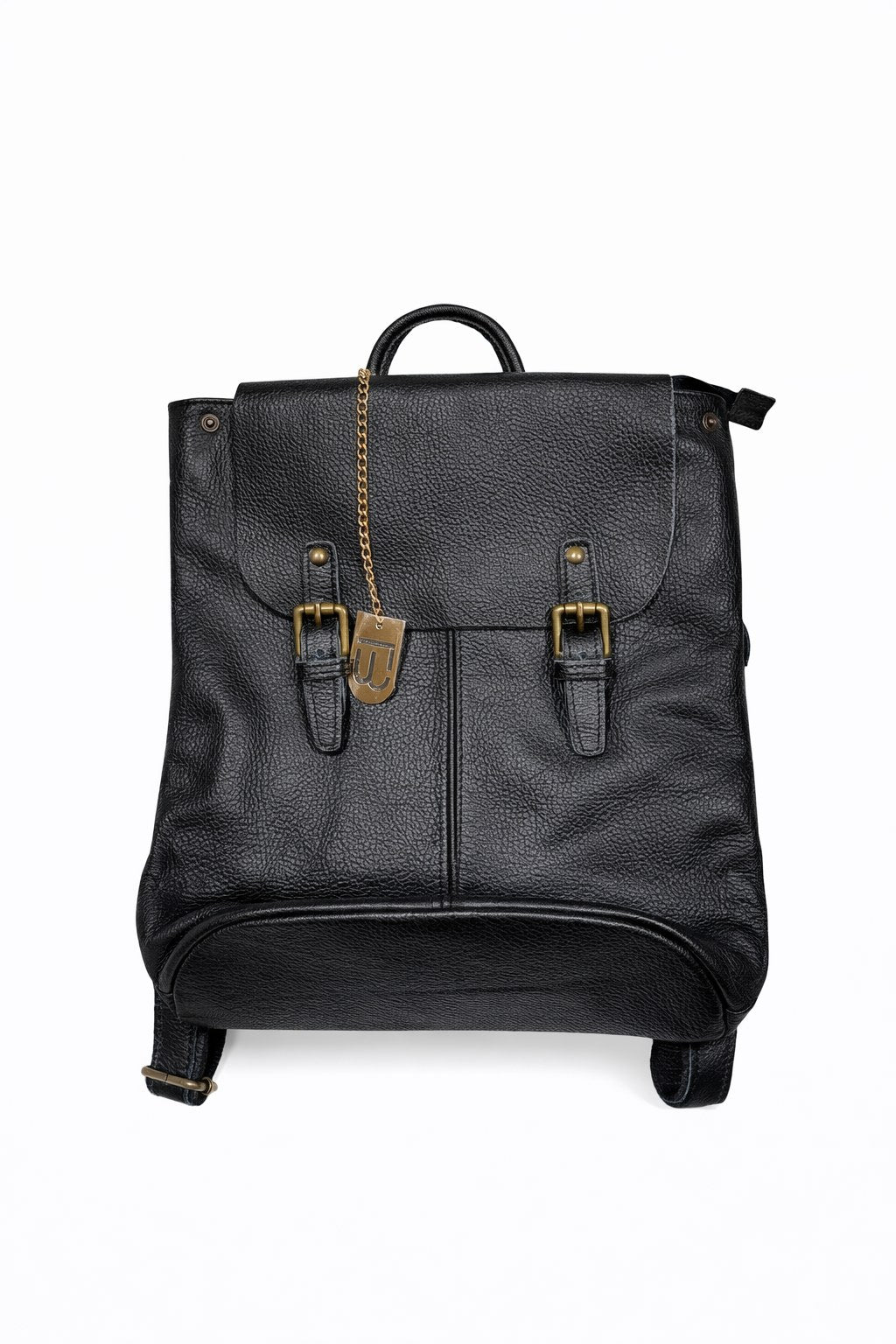 Lucca Baldi Rucksack in Schwarz, Vorderansicht