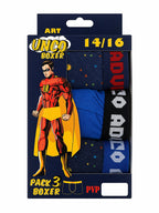 UNCO Boxershorts 3er-Pack, Größe 14/16, zweite Zusammenstellung