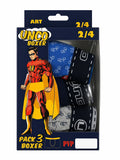 UNCO Boxershorts 3er-Pack, Größe 2/4, Verpackung
