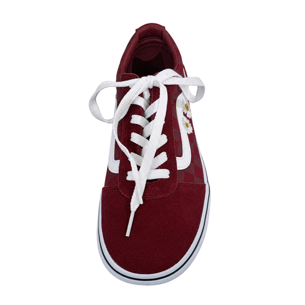 Vans Ward S/C Embroid Daisies Rumba, Rot/Weiß